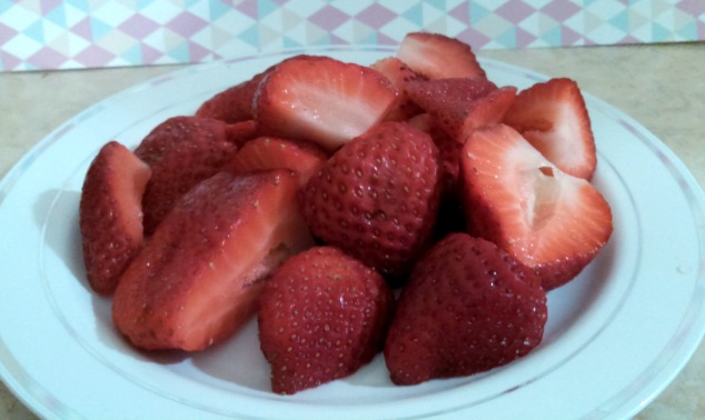 I haven't craved anything weird, mostly just juicy strawberries. 